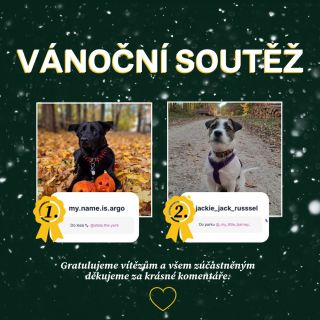 🎄 Máme vítěze vánoční soutěže! 🎉 Gratulujeme @my.name.is.argo k prvnímu místu a @jackie_jack_russsel k druhému ! 💛...